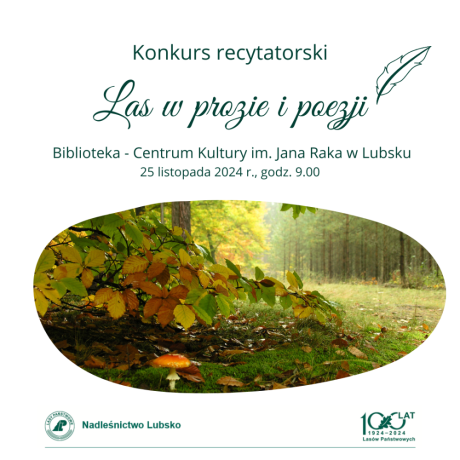 Konkurs recytatorski "Las w prozie i poezji"