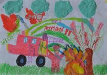 Konkurs plastyczny "Wiosna bez płomieni"